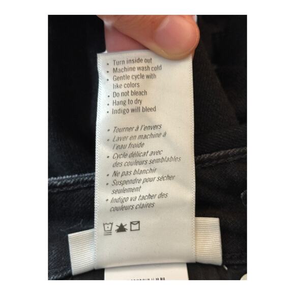 Paige flaunt knockout distressed jean black size 24 - Picture 8 of 8